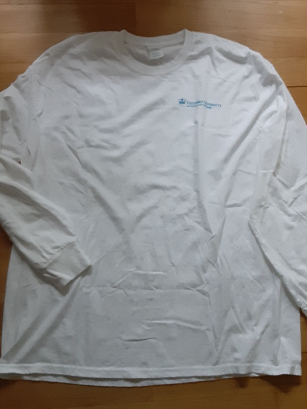 Long Sleeve T-Shirt White Columia University New York 2XL Look Smart Feel Cool